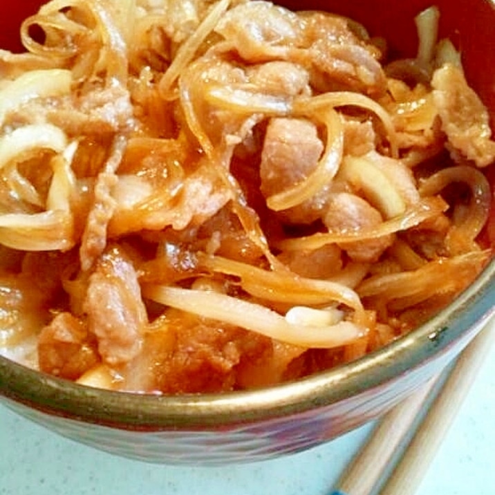 10分で完成*みんな大好き我が家の豚丼